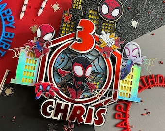 Spidey and Friends Cake Topper: Light-Up Shaker