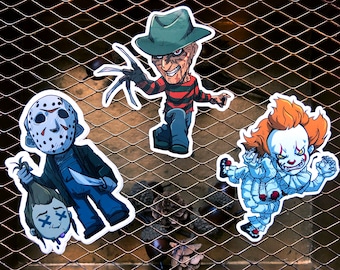 Chibi Movie Monsters Stickers