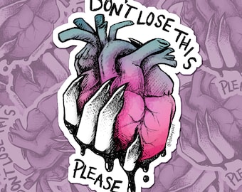 Don't Lose This | Creepy Valentine Sticker