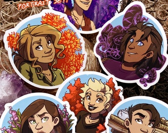 Saints'Quarter Cast Portraits | SQ Comic Sticker Set