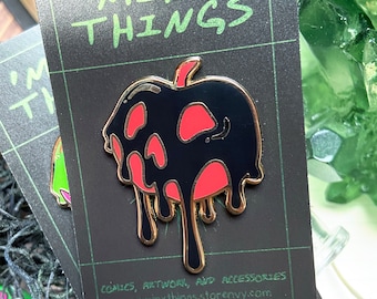 Toxic Love | Black, Red & Gold Poison Apple Enamel Pin