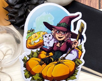 Halloween Witch / SQ Comic Sticker
