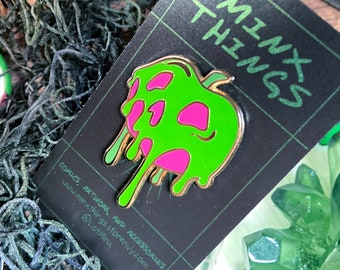 Radioactive | Green Pink, & Gold Poison Apple Enamel Pin