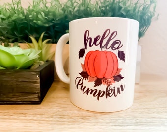 Pumpkin Mug, Coffee Mug, Fall Mug, Halloween Mug