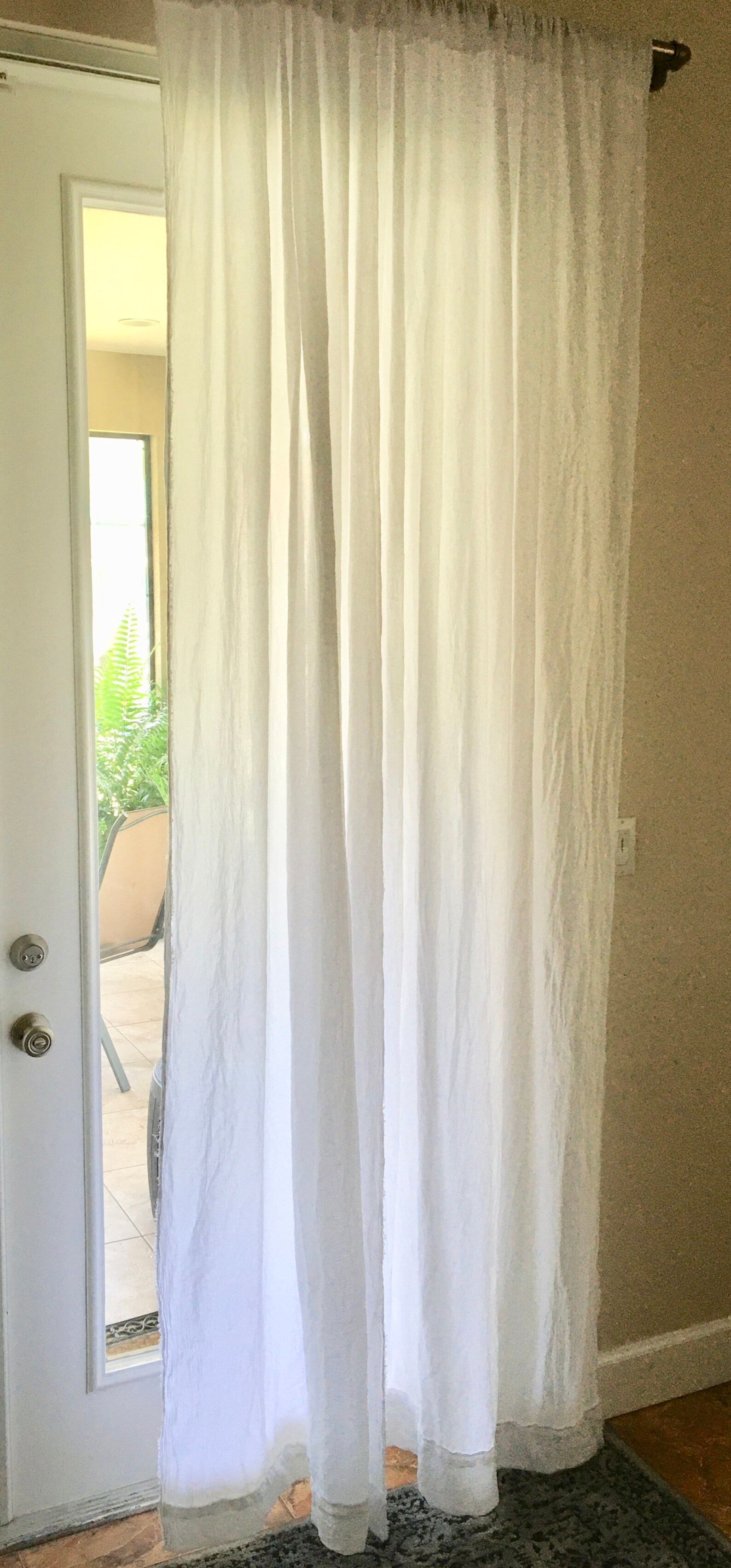 SemiSheer Cotton Gauze Curtains Standard and custom length Etsy