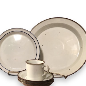 Vintage Dansk, Denmark Brown Mist stoneware dinnerware by Niels Refsgaard