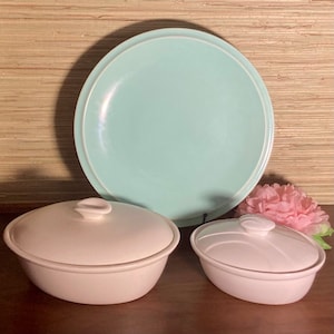 MCM California Colorware 1 & 2 Qt lidded casseroles by Miramar of California. Sold Separately.