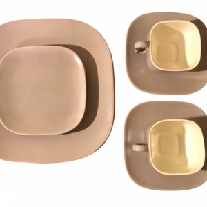 MCM duotone Metropolitan dinnerware by Franciscan Ware of California