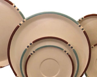 Vintage Mesa in White Sand by Dansk, Int., Japan dinnerware.