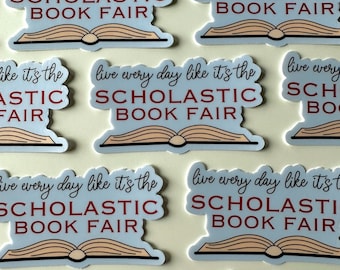 Book Fair High Stickers - 3 Pack Bookish Vinyl Decals For Water Bottles & Laptops
