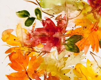 Falling Leaves - Abstract