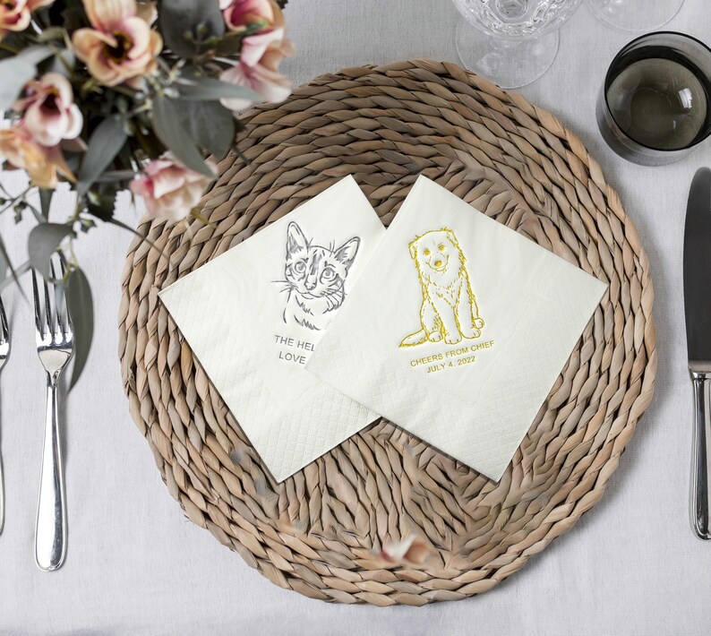 Custom PET Cocktail Napkins Etsy