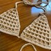 Adorable Waffle Pattern Crochet Bikini Top - Etsy