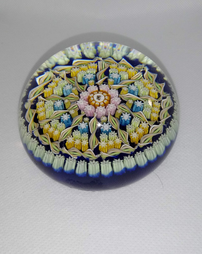 Vintage Millefiori Paperweight by Perthshire Paperweights 1988 Etsy
