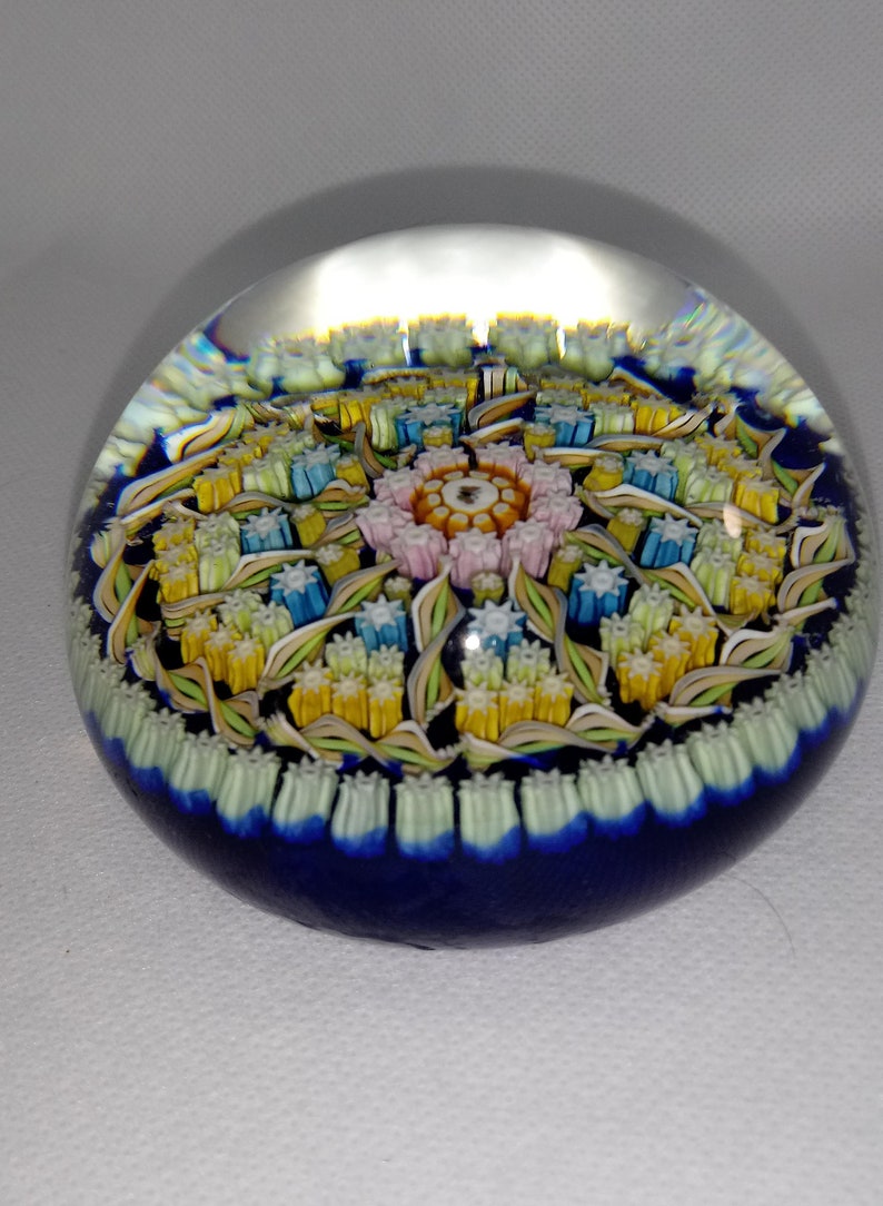 Vintage Millefiori Paperweight by Perthshire Paperweights 1988 Etsy