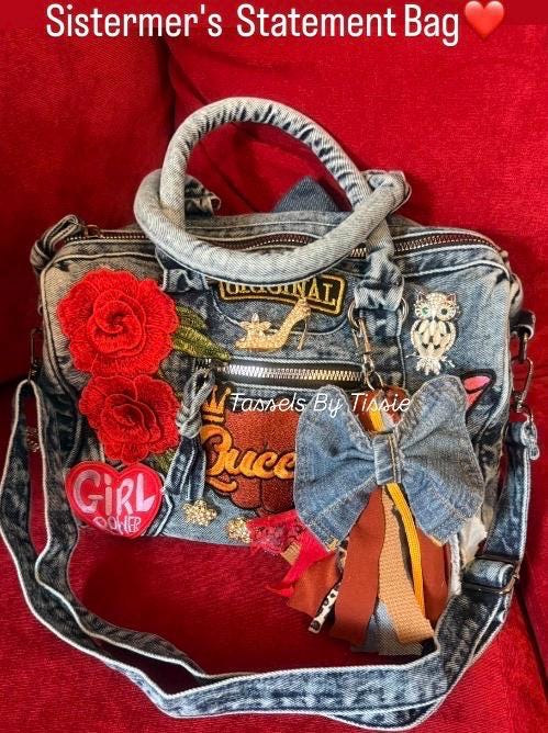 Denim Bags(fringe Bags)& (junk Bags) - Etsy