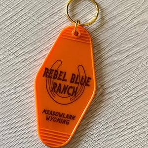 Officially Licensed Rebel Blue Ranch 'vintage Motel' Keychain - Etsy