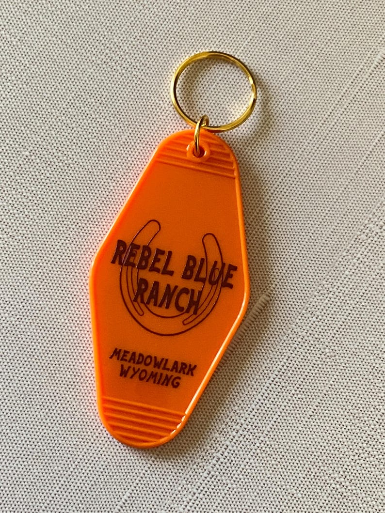 Officially Licensed Rebel Blue Ranch 'vintage Motel' Keychain - Etsy