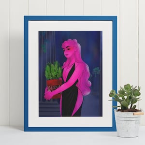 Killer Queen - Impresión de postal de 4" x 6" - Perséfone - Mitología griega - Impresión artística - Hades - Ares - Reina del terror - Minthe
