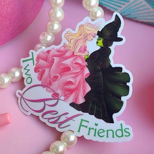 Twee beste vrienden | Vinylsticker Wicked Witch Broadway-teksten