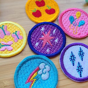 MLP Brony-märken | Broderade 1,75"-märken
