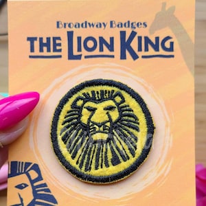 Lion King Broadway-musical | Geborduurde opstrijkpatch van 2 inch