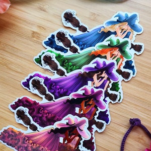 Pegatinas personalizables de Mini-Me Witch Sisters