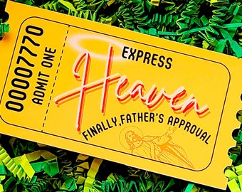 Express Ticket to Heaven | 3" Vinyl Sticker