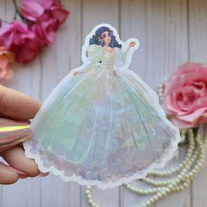 Adhesivo de vinilo brillante Laberinto - Sarah - Jareth el Rey de los Duendes - Jim Henson - Princesa de cuento de hadas - Scrapbooking - Papelería - Diario