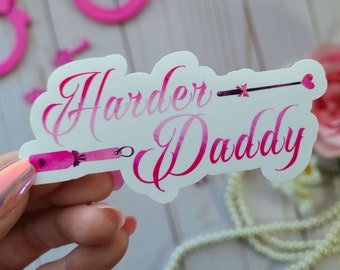 Harder Daddy! | BDSM Angel Dust Hell Hotel Vinyl Sticker