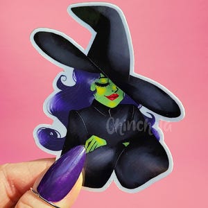 Onnatuurlijk groen | Vinylsticker Wicked Witch Broadway-teksten
