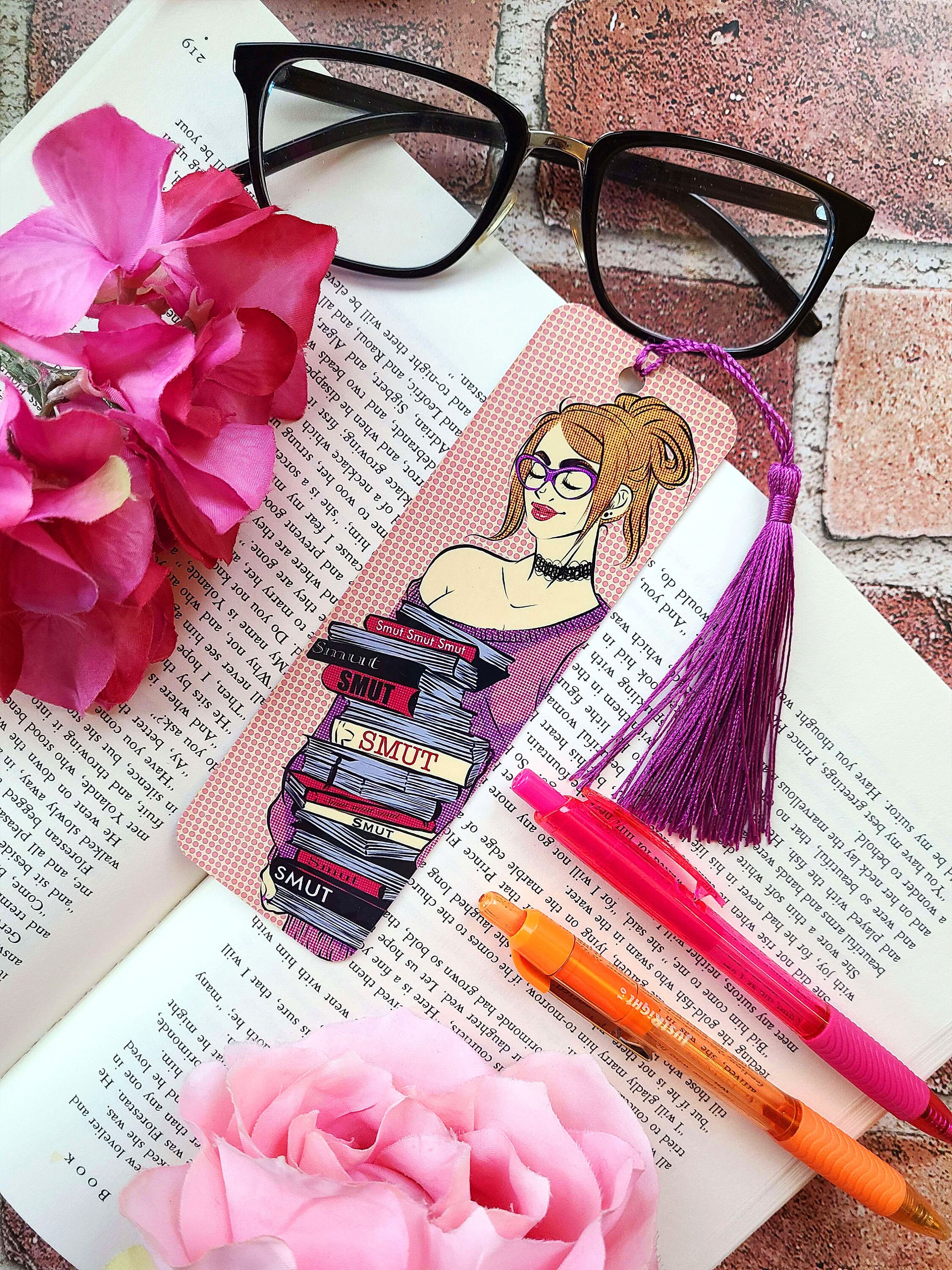 Smutty Books - Bookmark - Reading Adult Novels - Dirty Words - Monster ...