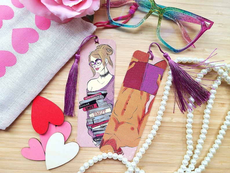 Smutty Books - Bookmark - Reading Adult Novels - Dirty Words - Monster ...