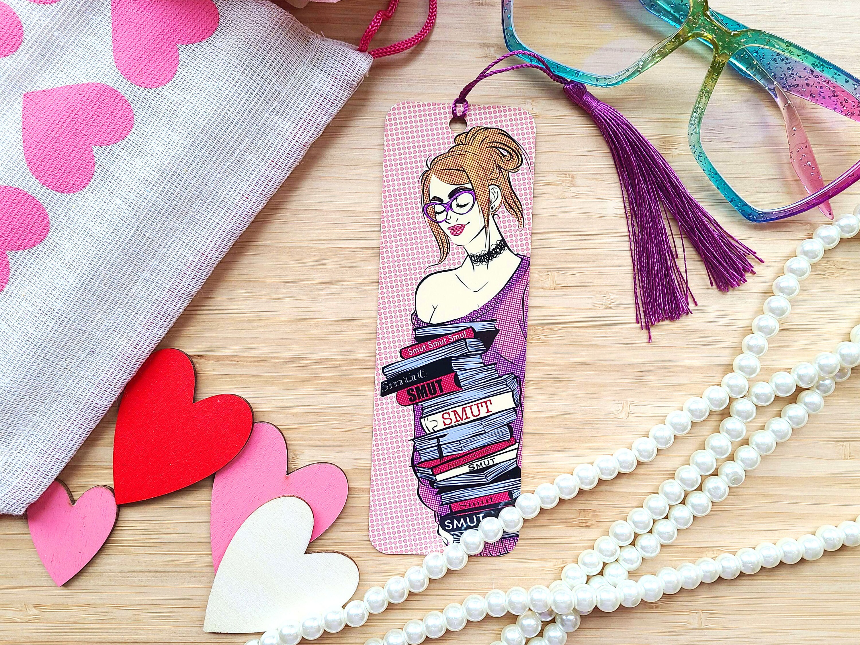 Smutty Books - Bookmark - Reading Adult Novels - Dirty Words - Monster ...