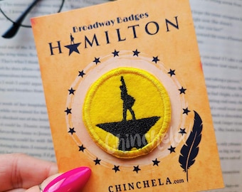 Insignias coleccionables de Broadway de Hamilton / Parches bordados