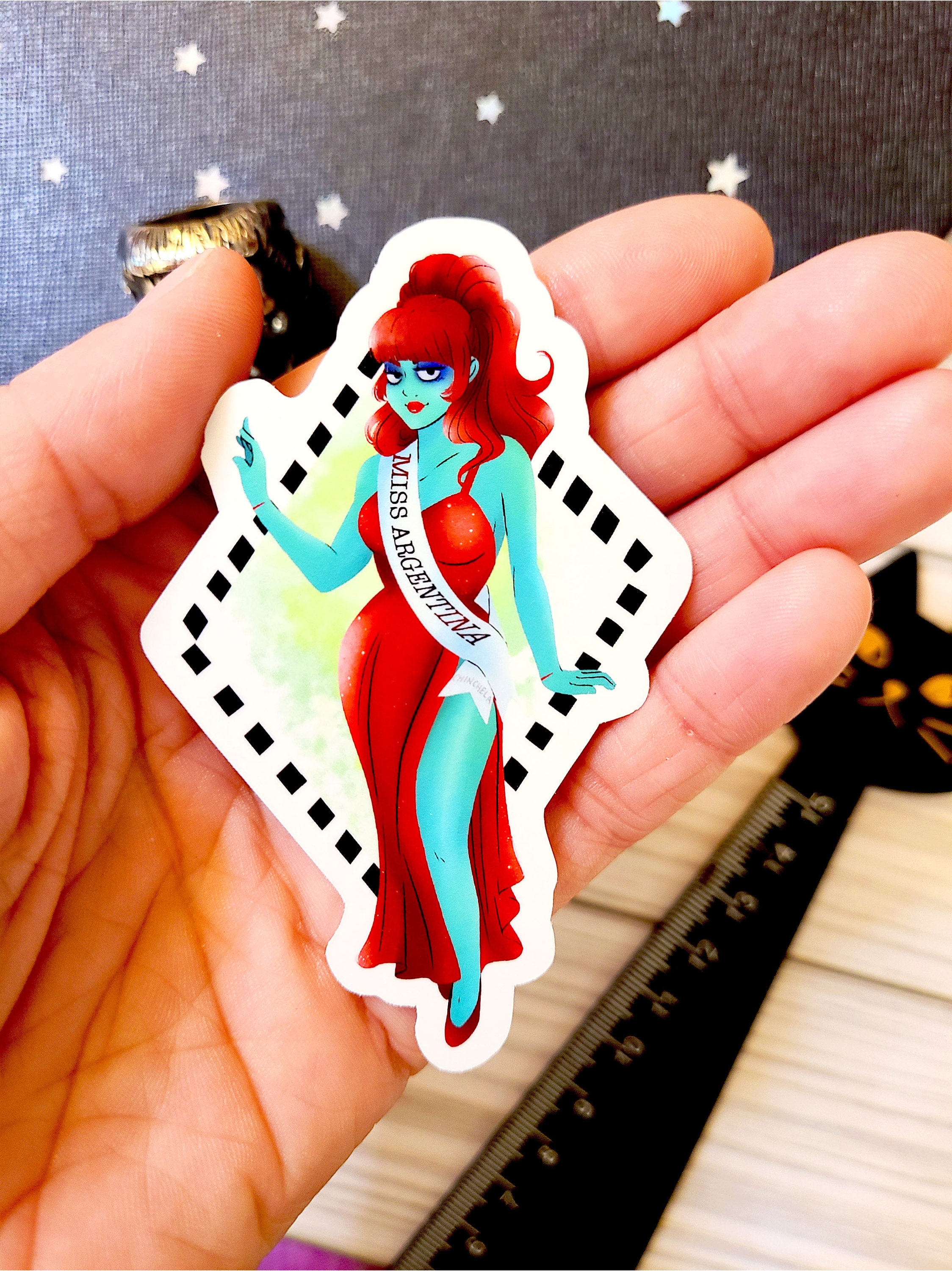 Miss Argentina Beetlejuice Musical Sticker Broadway Musical - Etsy