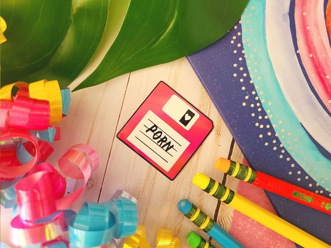 Floppy Disk Waterproof Vinyl Sticker 90s Nostalgia Adult Humor Funny