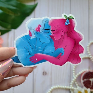 Nose Nuzzles Persephone en Hades Griekse mythologie Olympus-sticker
