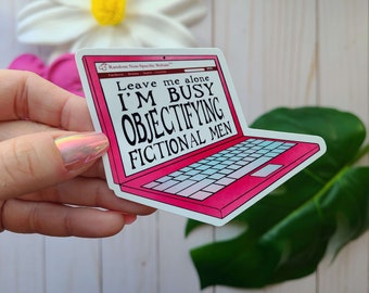 Leave Me Alone - Laptop Vinyl Sticker - Waterproof Decals - Fanfiction - Himbos - Sexy Men - Lore Olympus Inspired - Stationary - Humor