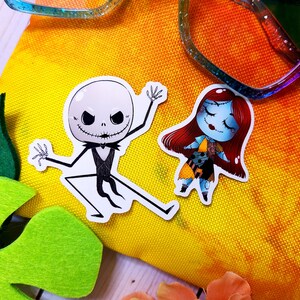Nightmare Jack & Sally Mini Sticker Pack | Halloween Stationery