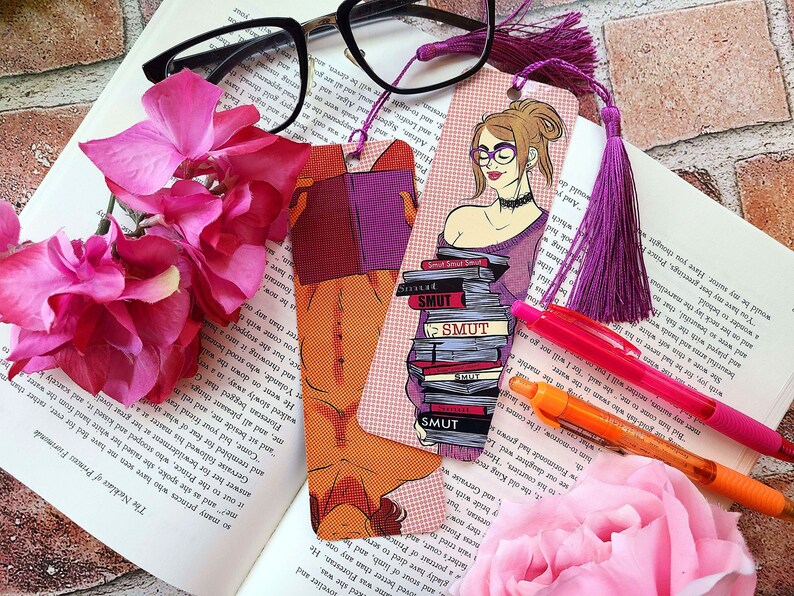 Smutty Books - Bookmark - Reading Adult Novels - Dirty Words - Monster ...