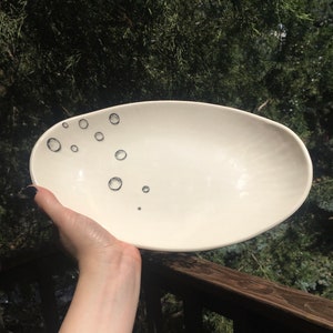 Porcelain dish, hand painted.