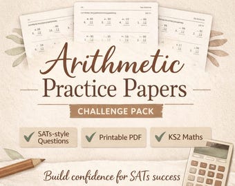 Provas de Aritmética KS2 SATs | Prática de Matemática de Nível Avançado (PDF para impressão)