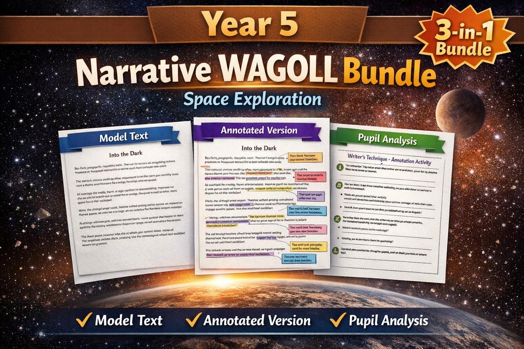Year 5 Narrative WAGOLL | Space | Bundle - Etsy