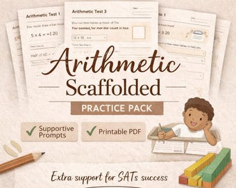 KS2 SATs Arithmetic Practice Papers | Scaffolded Maths Revision Worksheets (Printable PDF)