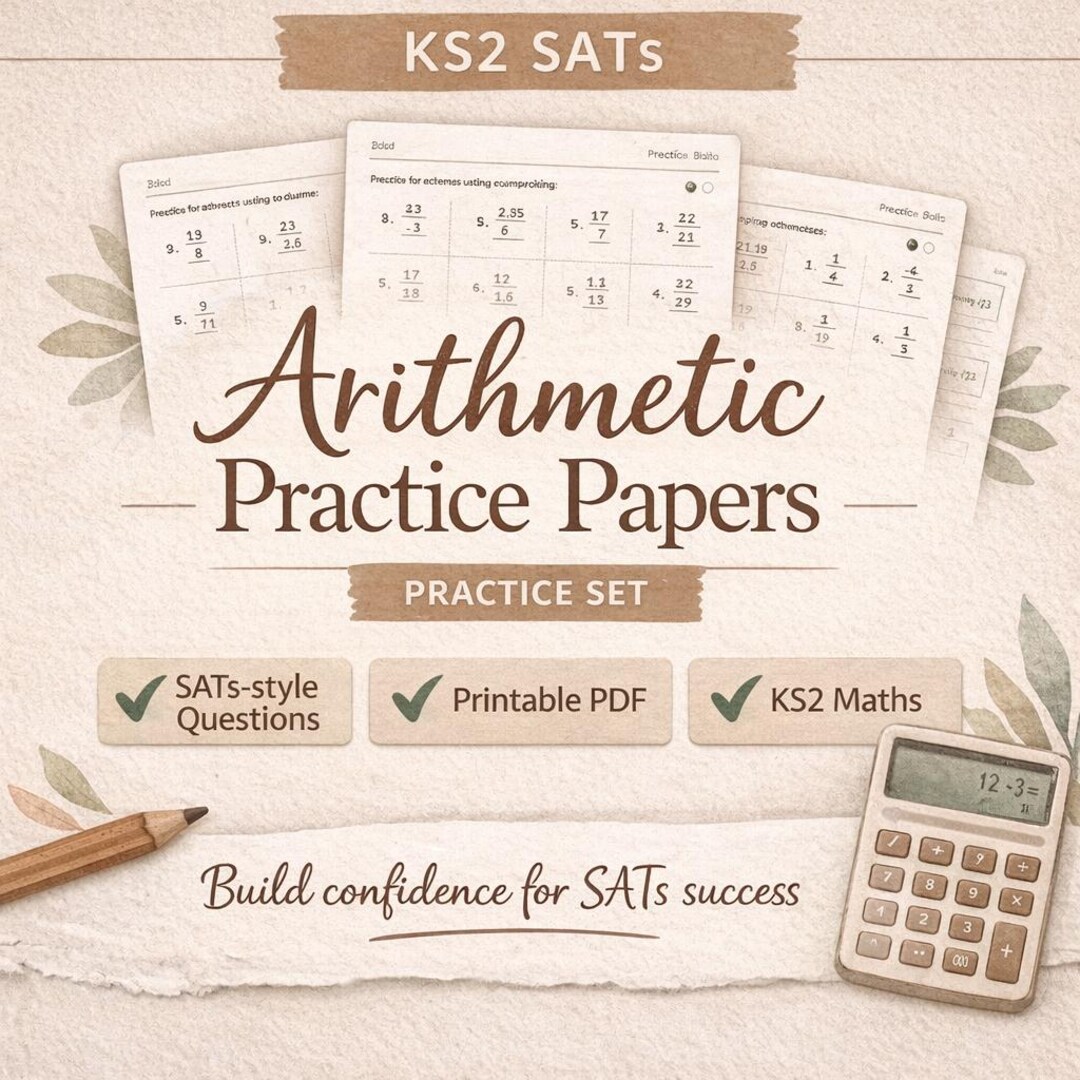 Year 6 Arithmetic Practice Papers | KS2 Maths Revision (printable PDF ...