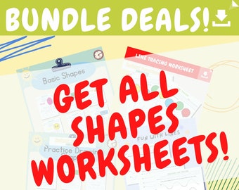 Shape Worksheets BUNDLE! | Get ALL Shape Worksheets from the Shop!