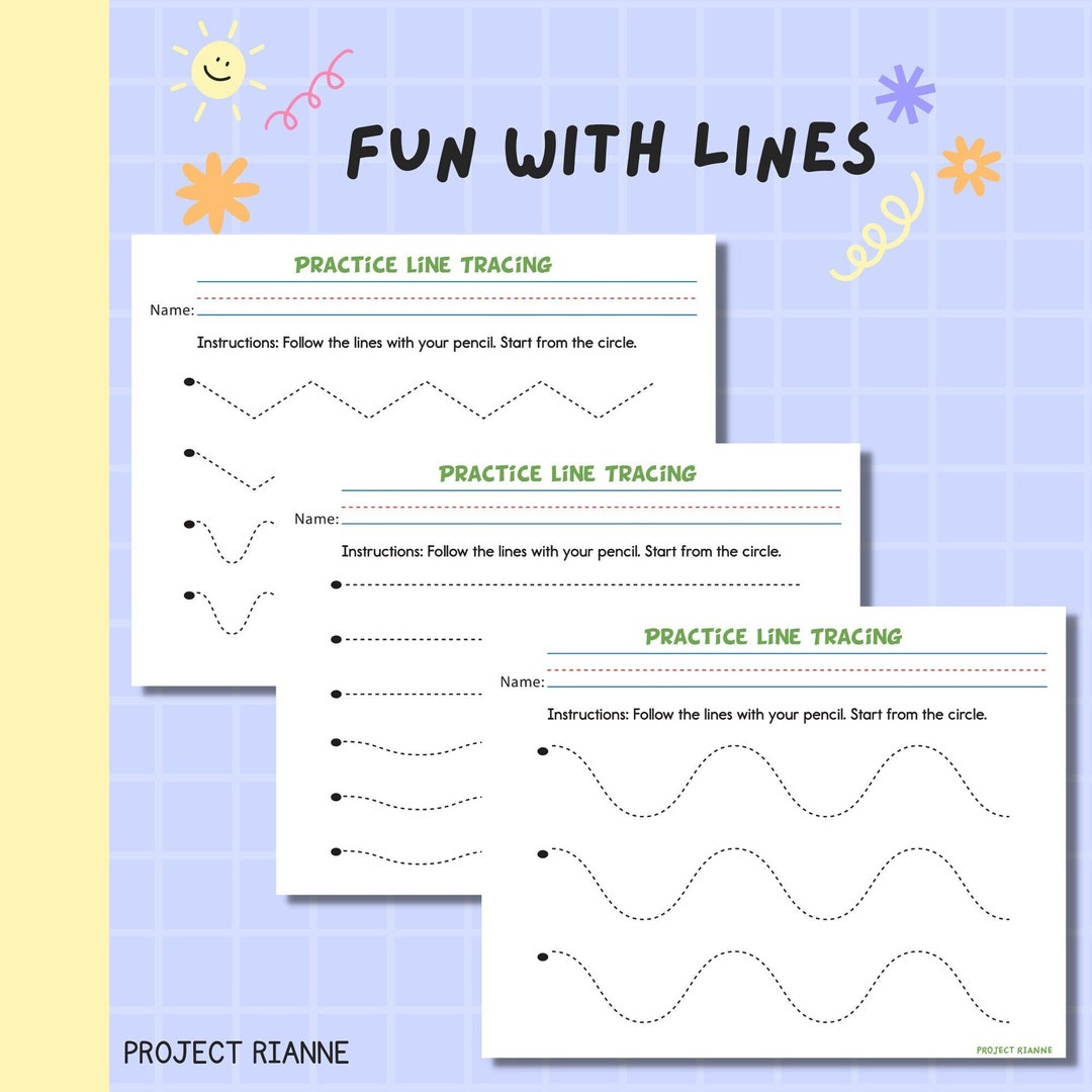 Line Drawing Practice Worksheet Line Drawing Practice Drawing Lines