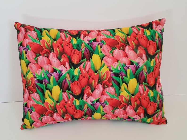 Tulip Field Spring Wall Art Decor Fabric Canvas matching Etsy