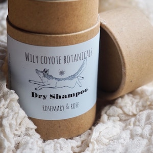 Dry Shampoo | Rosemary & Rose | Ph Balancing | 2 oz | Plastic Free